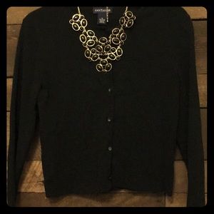 Anne Taylor Black cardigan sweater